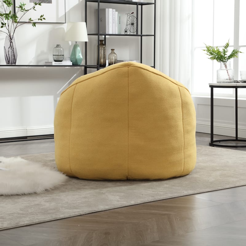 Roomfitters Bedding Bean Bag Sofa Chair - High Pressure Foam Bean Bag Chair for Adults with Padded Foam Padding and Footrest