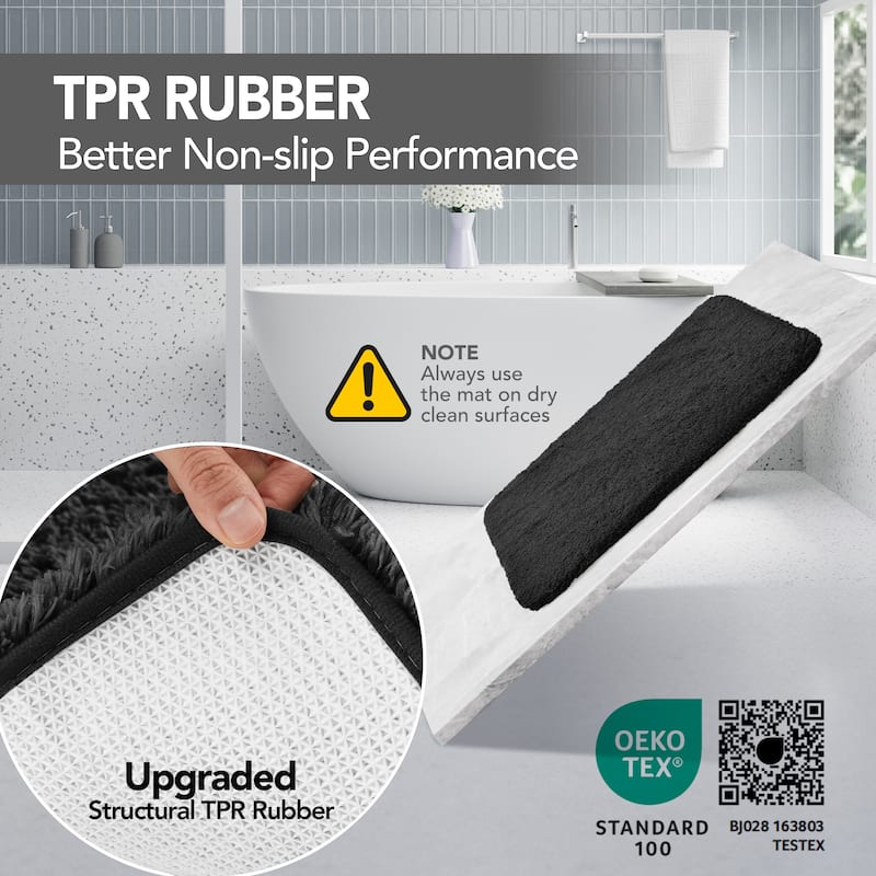 Deconovo Super Absorbent & Thick Bath Mat Rugs (1 PC)