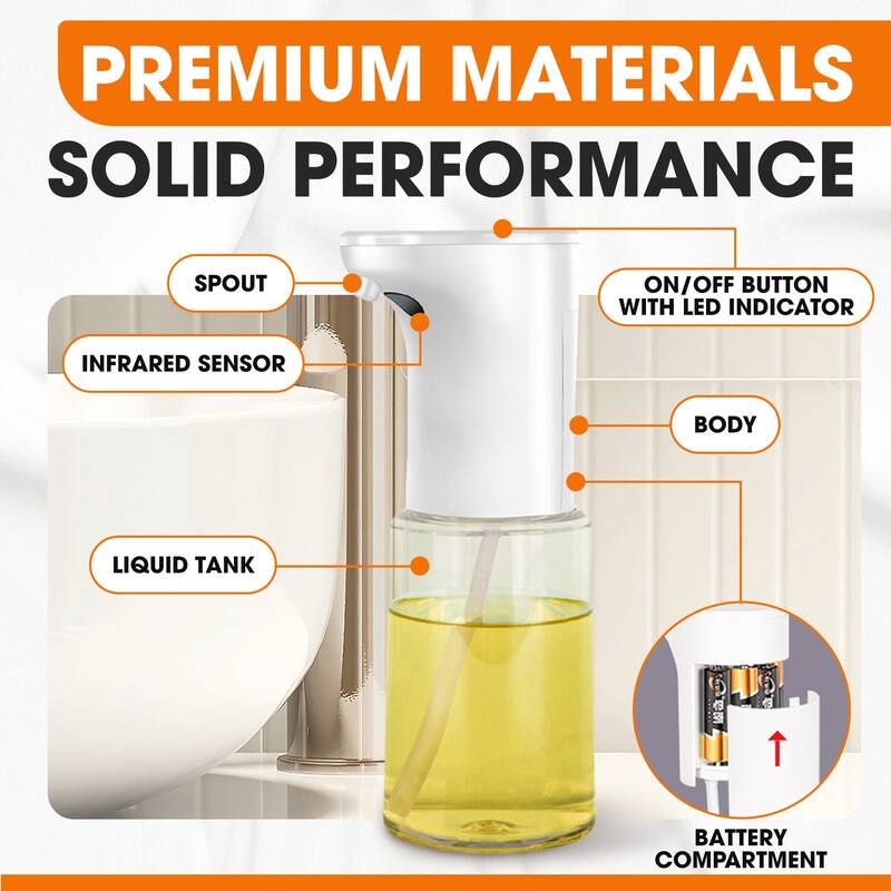 Cheer Collection Touchless Automatic Soap Dispenser 300ML Foam Or Spray