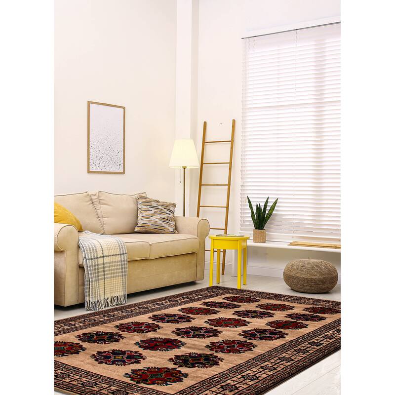 Teimani Tan Rug 6'9" x 9'4" - 6'9 x 9'4