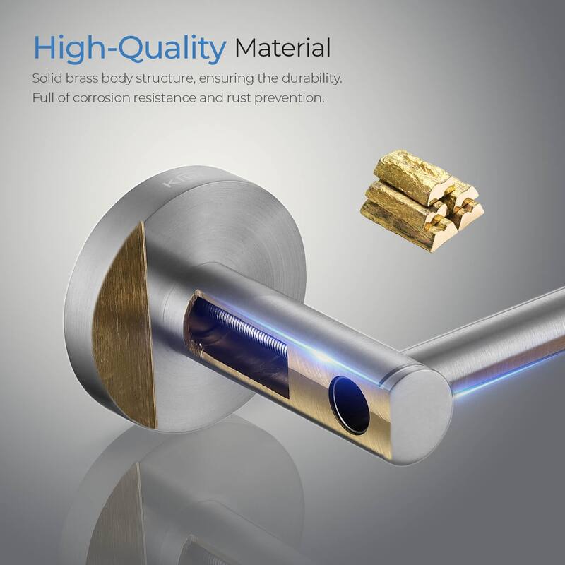 Circular 4-Piece Bathroom Hardware Set