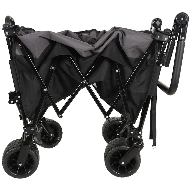 Heavy-Duty Folding Wagon Cart with 360° All-Terrain Wheels