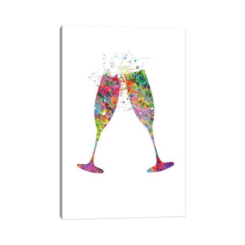 iCanvas "Champagne Flute" by Genefy Art Canvas Print