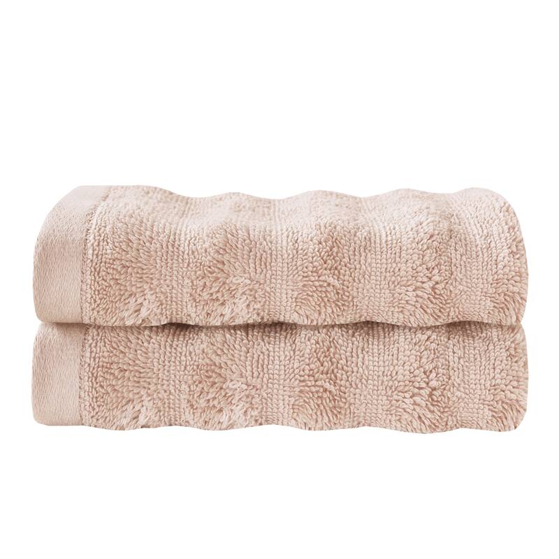 J. Queen New York Cesme 2 Piece Turkish Towel Set - Wash Cloth - Blush