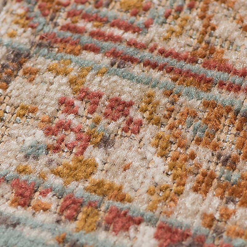 Ethereal Vintage Bordered Area Rug