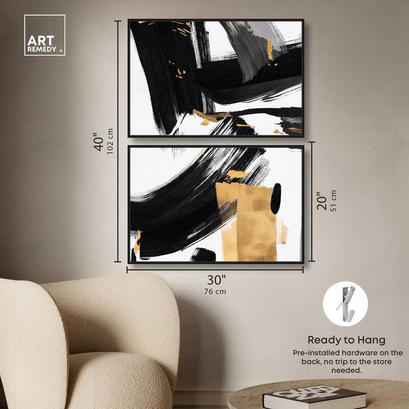 Refined Simplicity Canvas Set of 2 by Art Remedy
