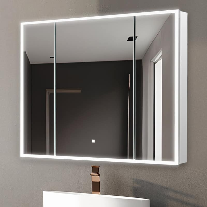 Medicine Cabinet With Light 40W x 32H x 5D Triple Door - 40"x32"