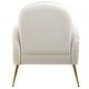preview thumbnail 25 of 30, Accent Chair With Metal Gold Legs, Snowflake fabric Armchair,Single Sofa Chair for Living Room Bedroom, Dining Room