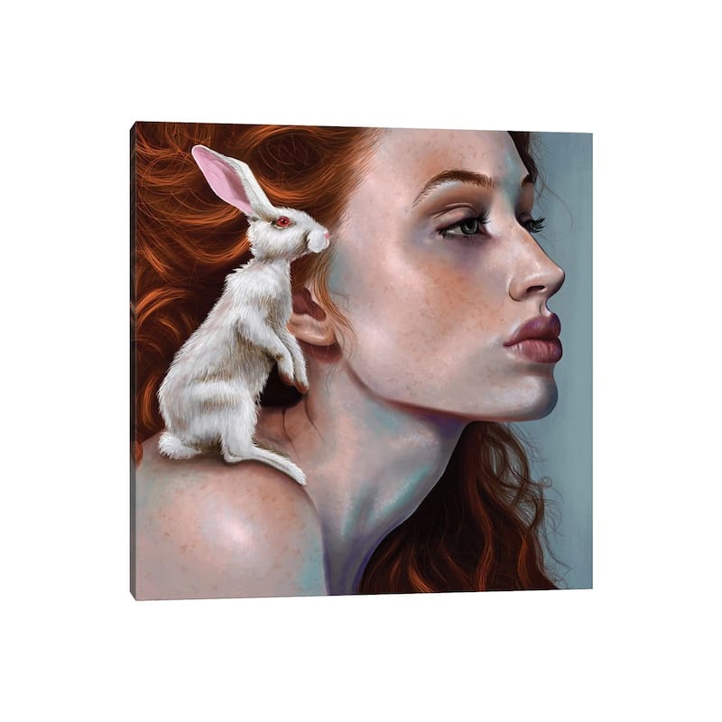 iCanvas "Rabbit Girl" by Teodora Jelenic Canvas Print