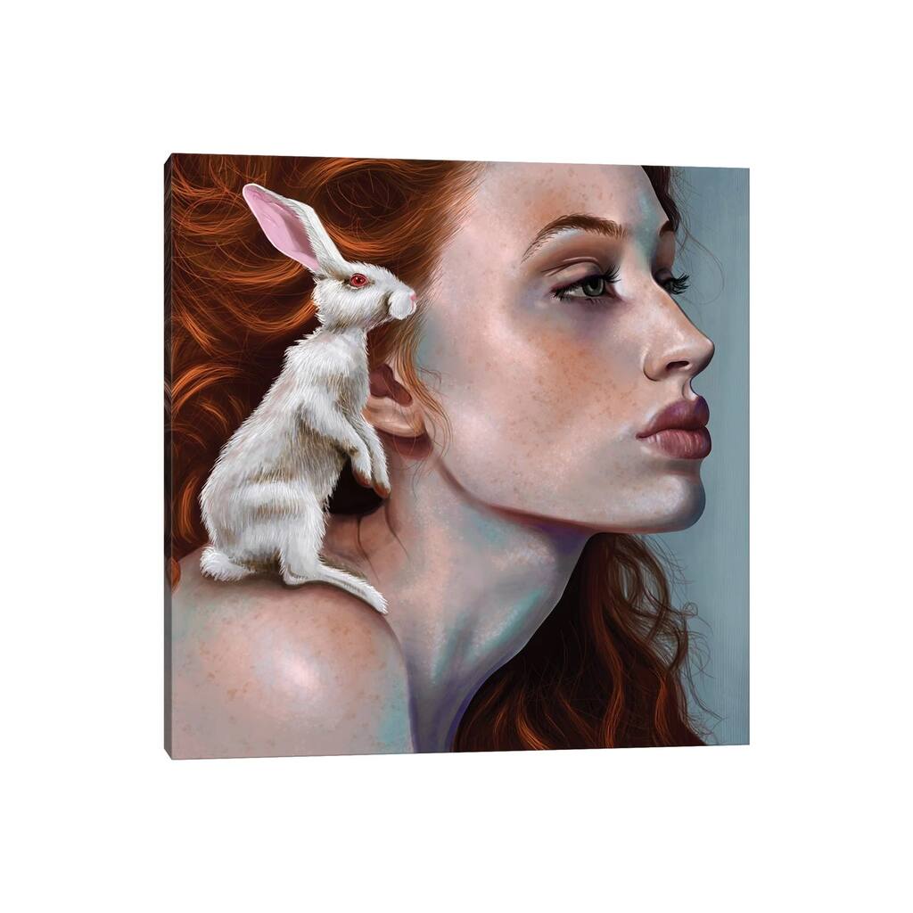 iCanvas "Rabbit Girl" by Teodora Jelenic Canvas Print