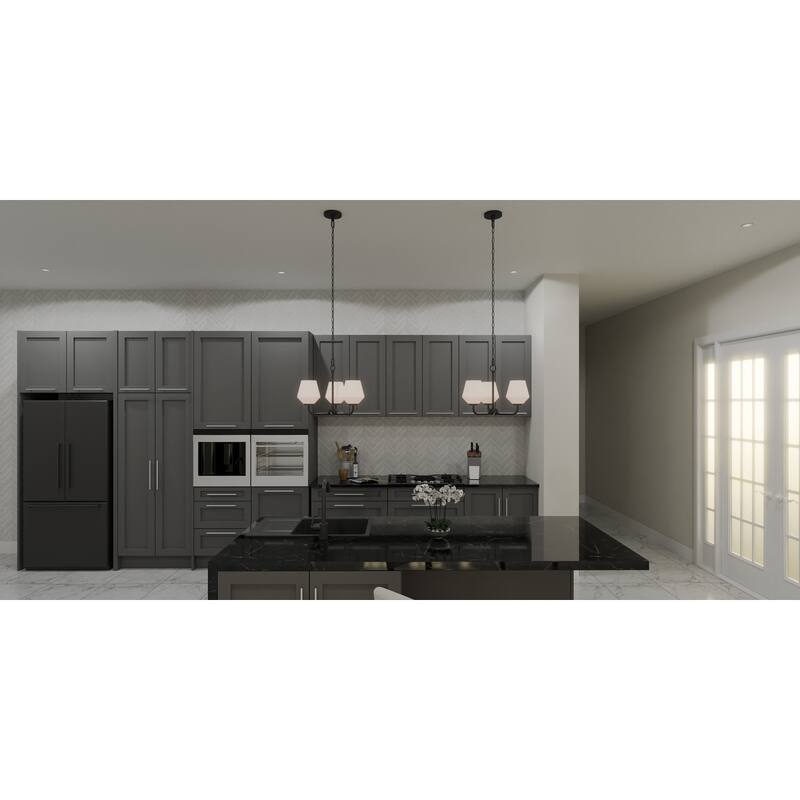 Nielson 3-Light Matte Black Pendant Light