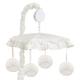 Ivory Boho Bohemian Collection Girl or Boy Musical Crib Mobile - Gender Neutral Off White Farmhouse Chic Tassel Fringe Cotton