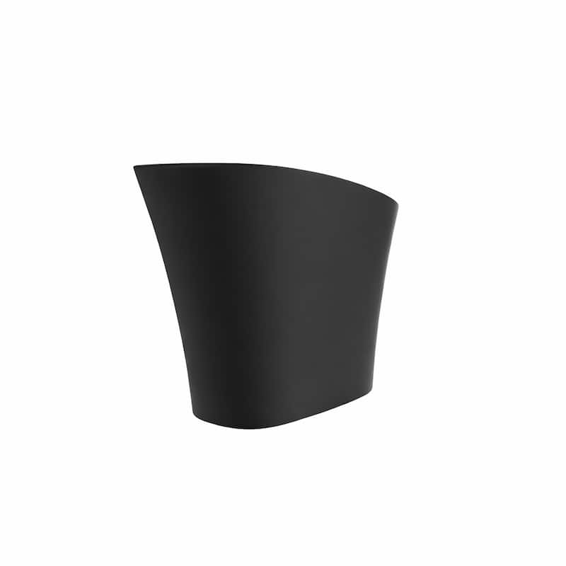 Modern Japanese Solid Surface Soaking Bathtub in White and Black