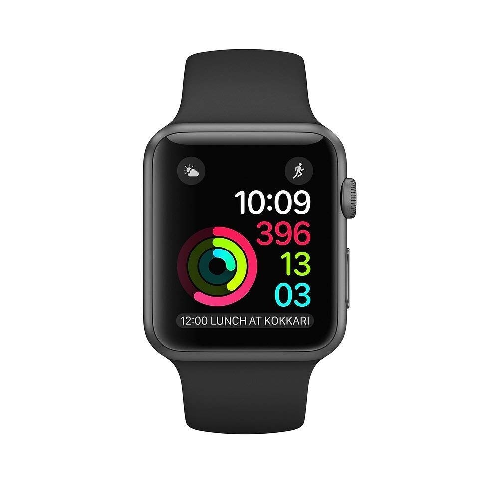 Shop Apple Watch Series 2 42mm Space Gray Case Black Band Refurbished Overstock 29075909