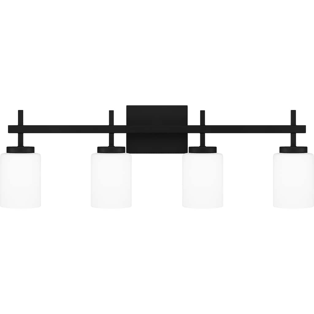 Wilburn 4-Light Integrated LED Matte Black Vanity Light