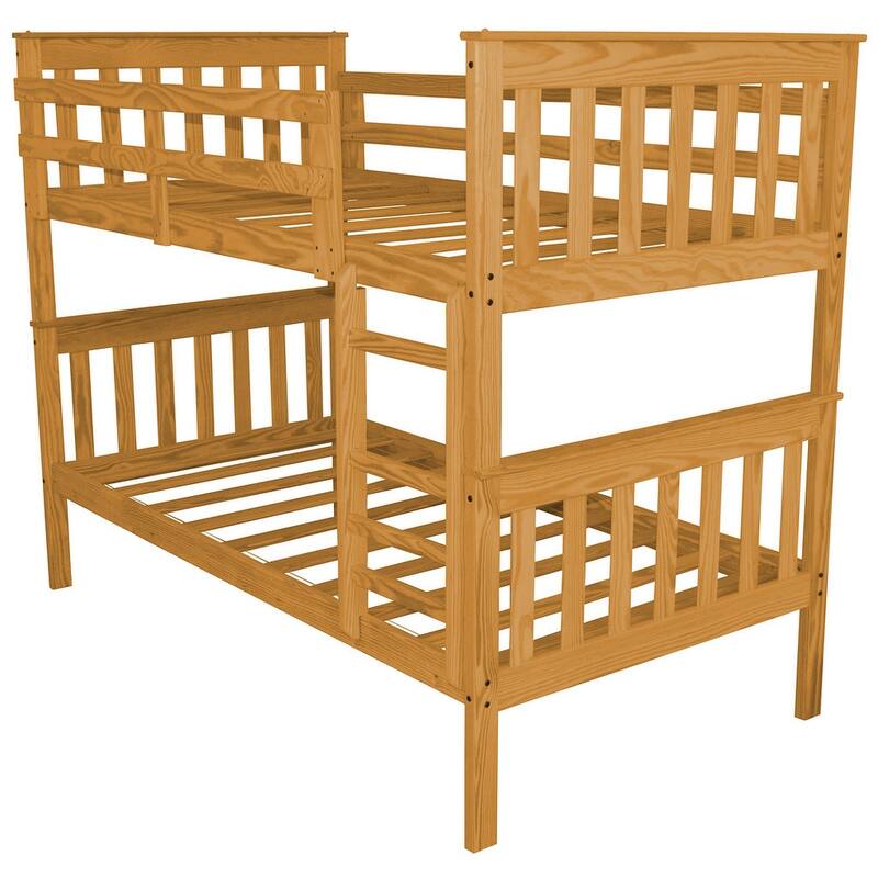 Pine Twin Mission Bunkbed - Honey Stain