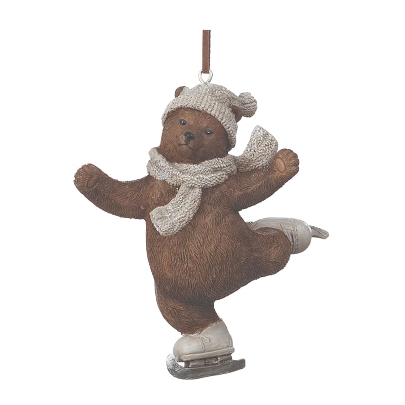Skate and Snowboard Bear Ornament (Set of 4)