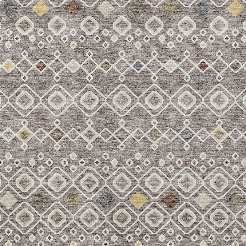 HomeRoots Geometric Modern Rectangle Outdoor Rug