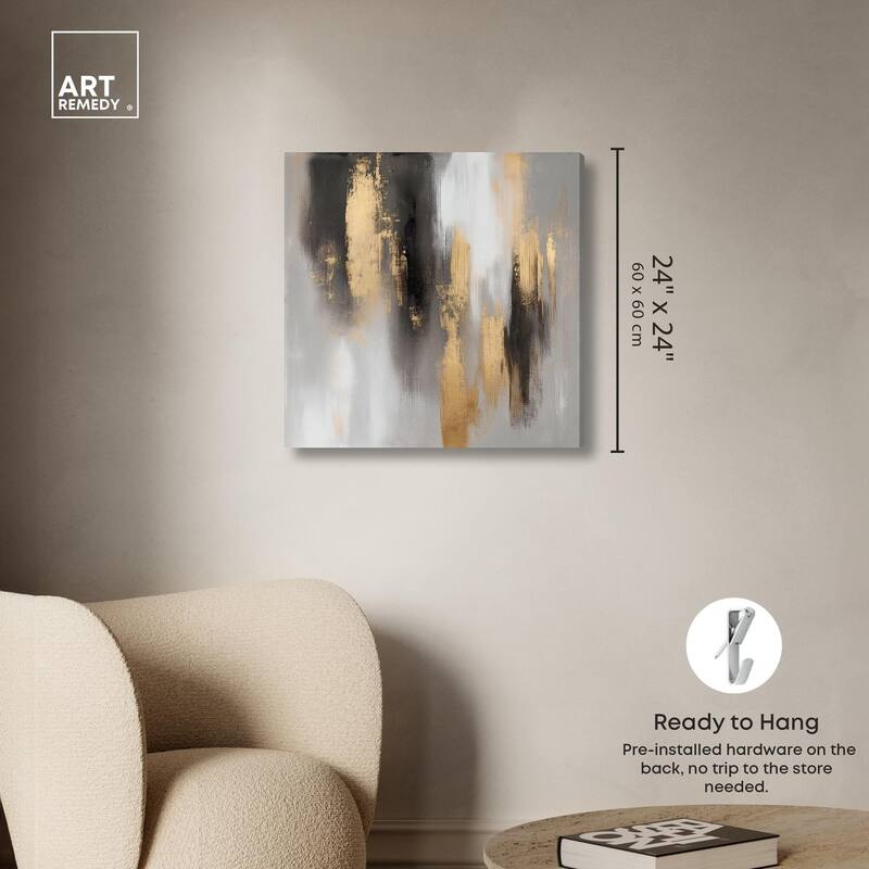 Gleaming Abyss II Canvas by Art Remedy, Gallery Wrapped