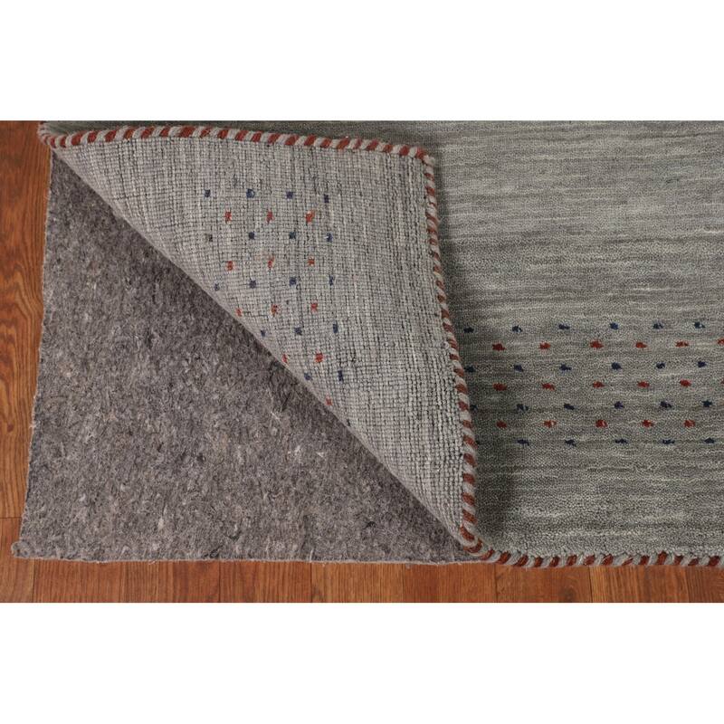 Animals Tribal Gabbeh Oriental Runner Rug Handmade Wool Carpet - 2'7"x 9'8"