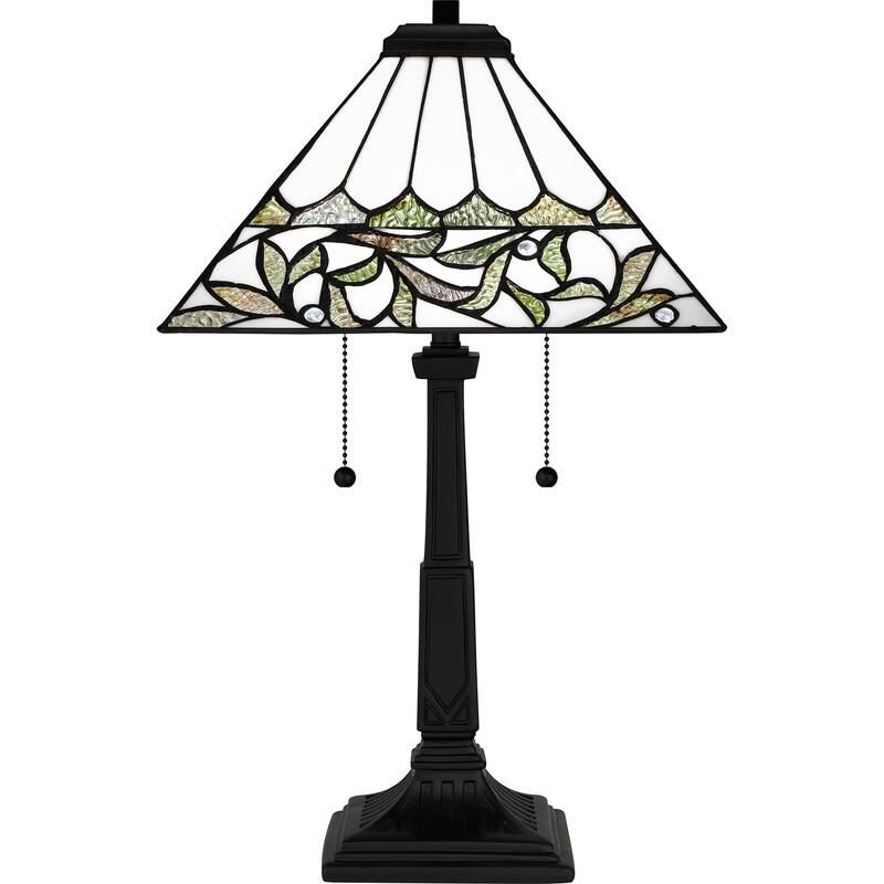 Galahad 2-Light Matte Black Table Lamp