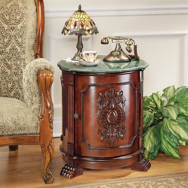 slide 2 of 5, Design Toscano Tambour Manor Drum Table