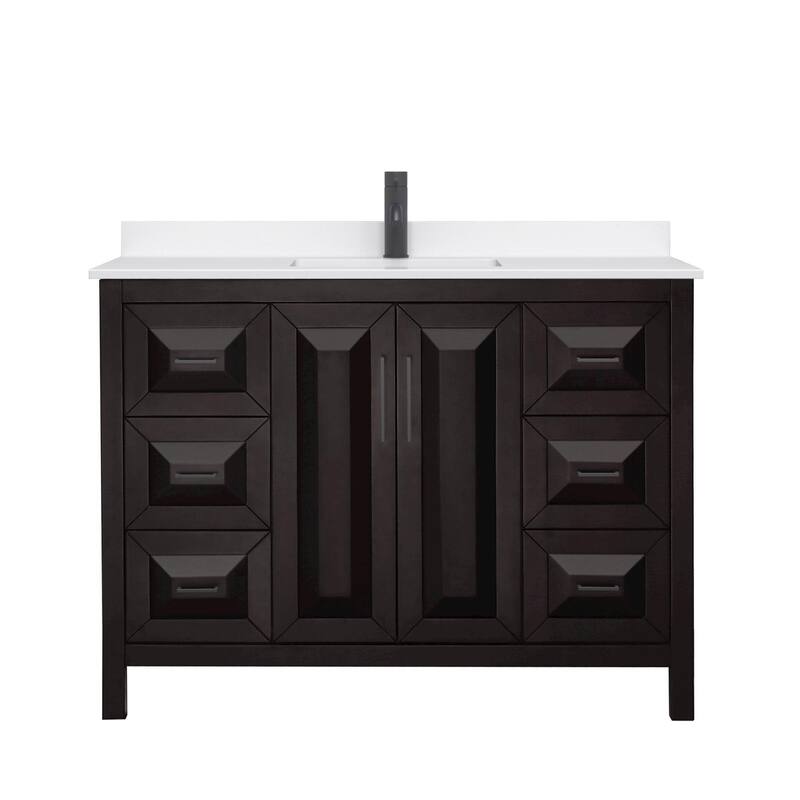Wyndham Collection WCV252548S-QTZ-UNSMXX Daria 48" Free Standing