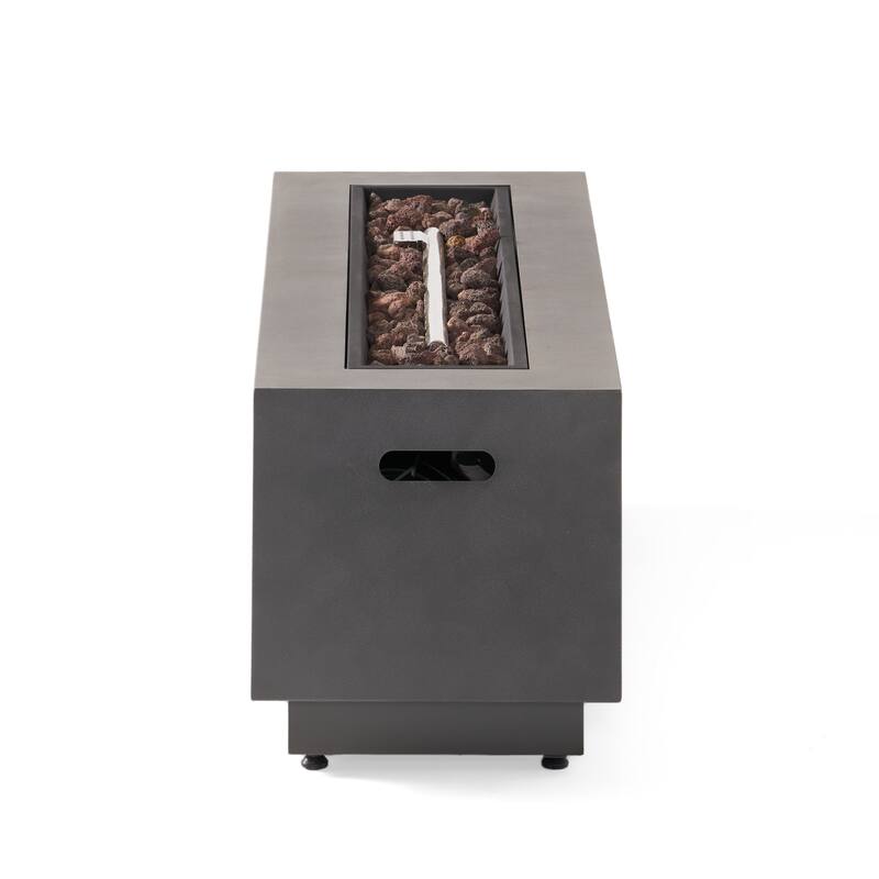 Wellington Outdoor 50,000 BTU Rectangular Fire Pit (No Tank Holder) by Christopher Knight Home