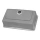preview thumbnail 7 of 8, Ruvati 31-inch Undermount Kitchen Sink 16 Gauge Stainless Steel Single Bowl - RVM5931 - Silver - 31" X 18"