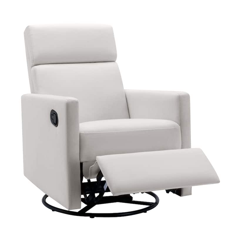 Modern Upholstered Swivel Rocker Recliner