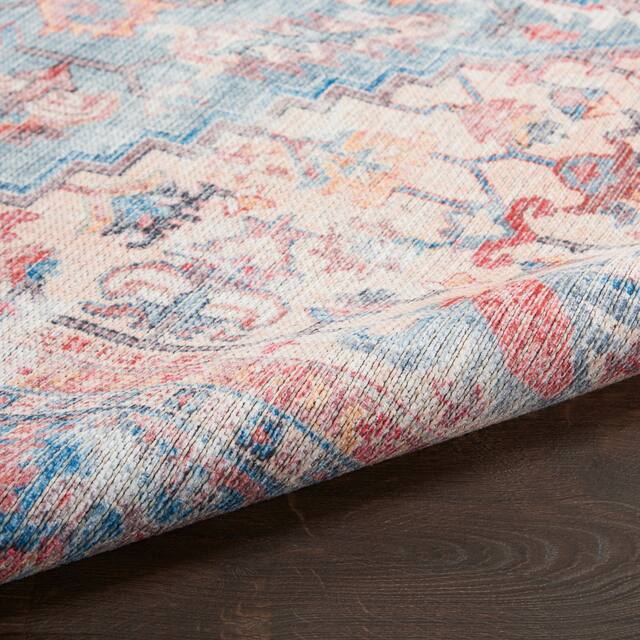 57 Grand by Nicole Curtis Vintage Medallion Machine Washable Area Rug