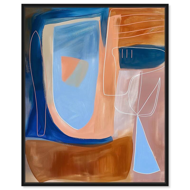 An Abstract Oil II Canvas by Art Remedy - 36" x 45" - Black