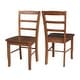 preview thumbnail 17 of 128, International Concepts Solid Wood Madrid Ladderback Chairs, Set of 2 - N/A