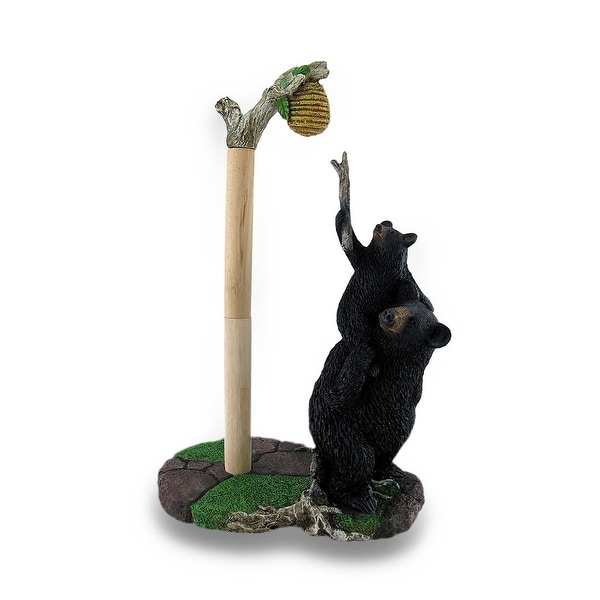 Sweet Tooth Bears Cast Resin Paper Towel Holder - 14.5 X 9 X 5.5 inches