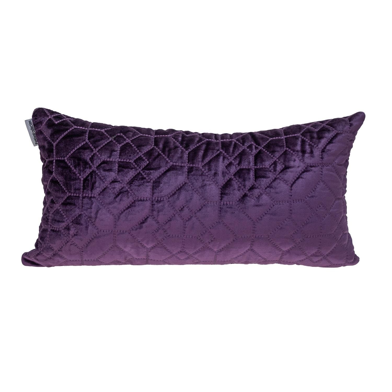 Navy velvet lumbar pillow online