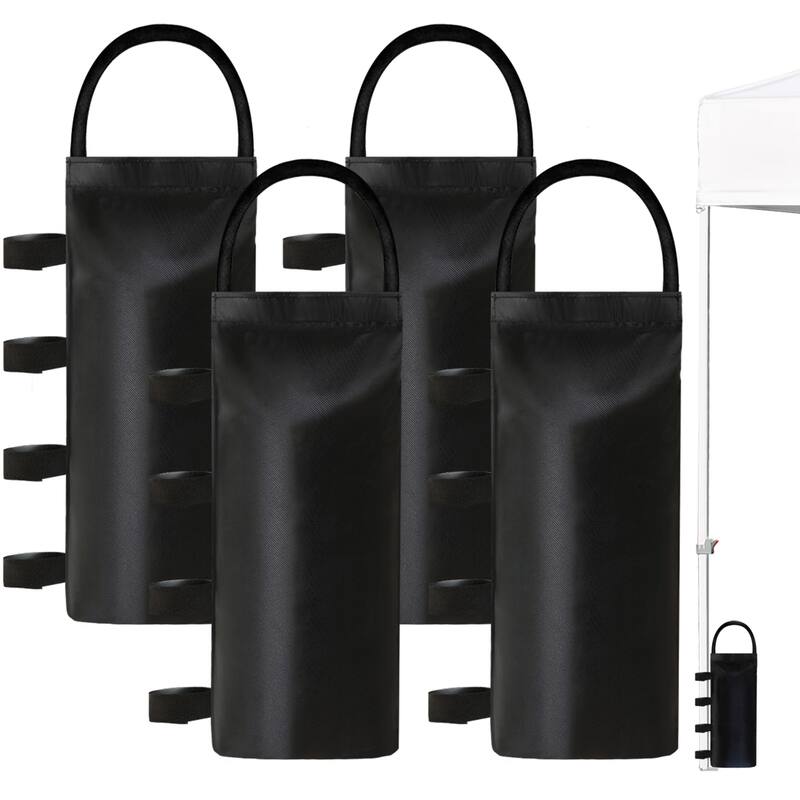 Tradesparker ez Pop-Up Canopy Tent Commercial Instant Shade - 4 Weight Bags Only - Black