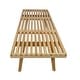 preview thumbnail 8 of 60, Solid Wood Entryway Bench Rubberwood Platform Vanity Bench with Slatted Design for Living Room & Bedroom Furniture
