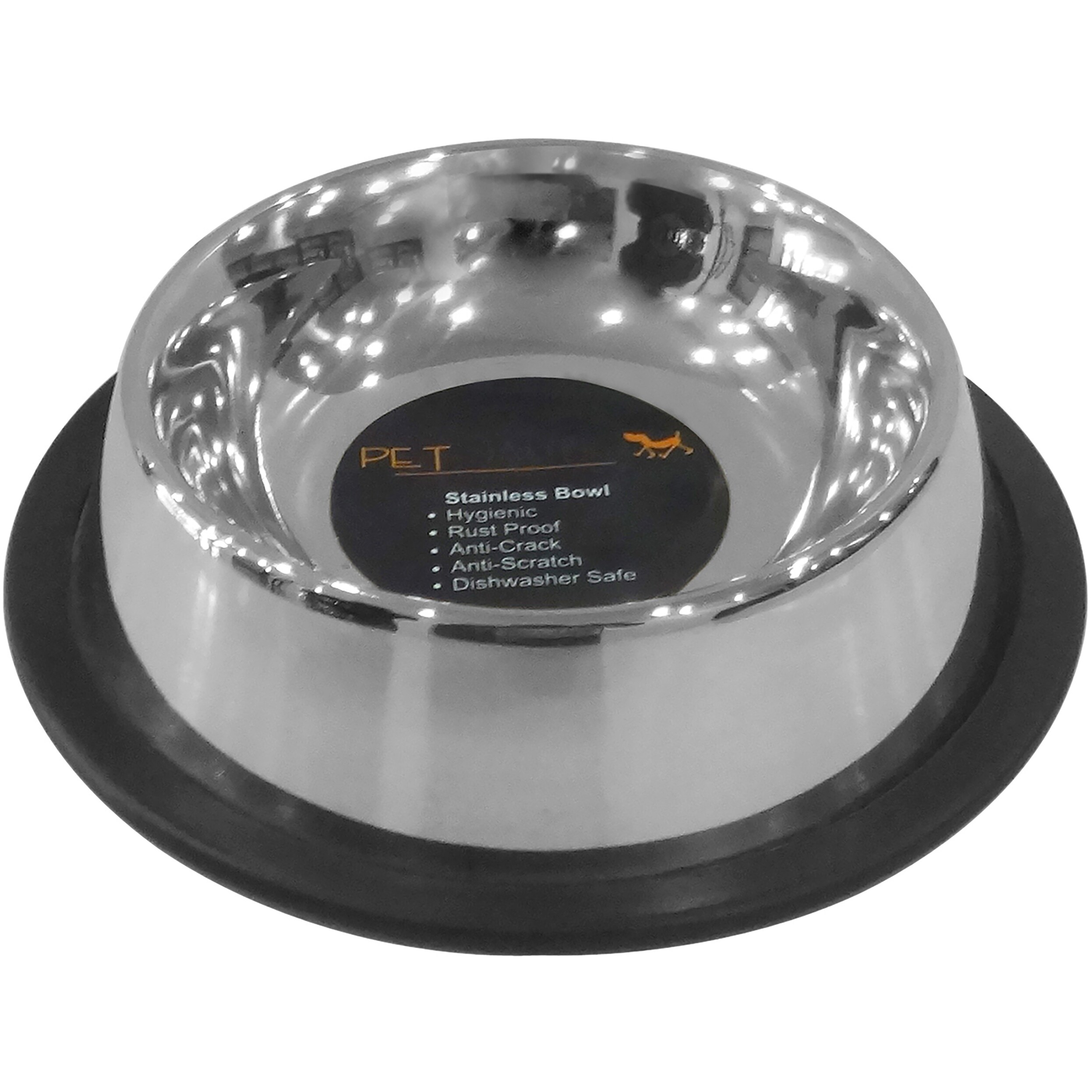 Shop Pet Nautic Non Skid Non Tip Cat Bowl 8oz Stainless Steel