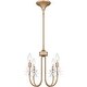 preview thumbnail 4 of 7, Remy 4-Light Bronze Gold Chandelier