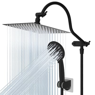All metal 10 Inch High Pressure Rainfall Shower head with Handheld Spray