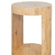 preview thumbnail 6 of 6, Linon Pensfold Beige Capiz and Wood Side Table