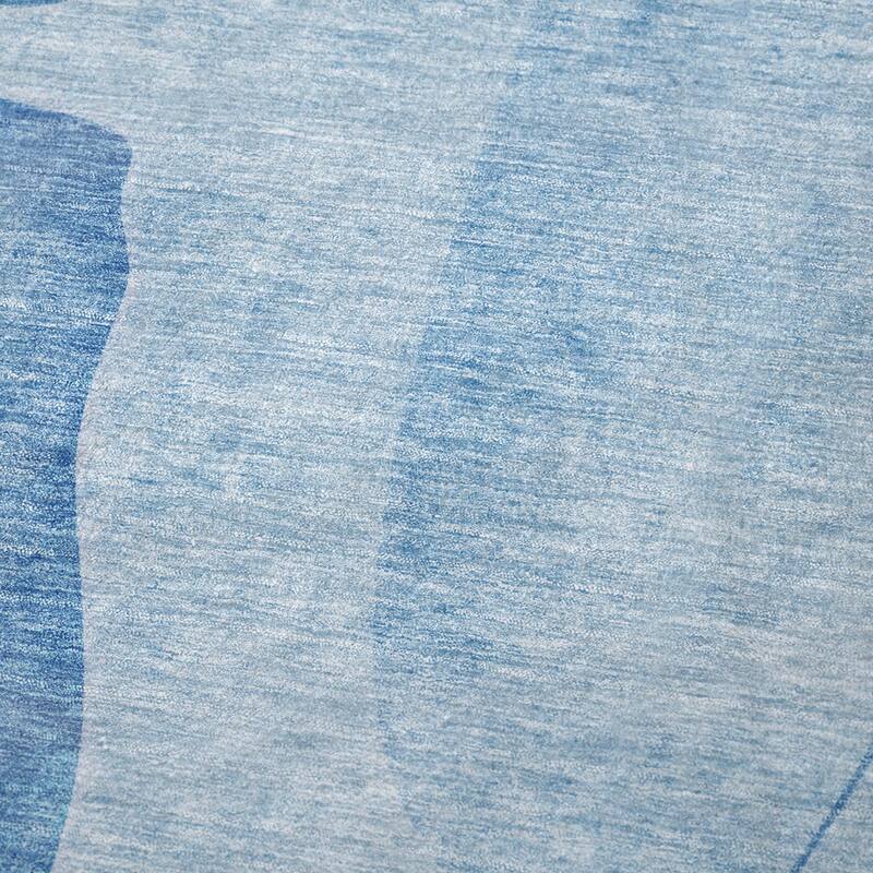 Premium Machine Washable Contemporary Abstract Sherpa Throw Blanket
