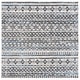preview thumbnail 7 of 35, SAFAVIEH Tulum Nawal Boho Rug 6'7" Square - Ivory Grey/Grey Blue - Square