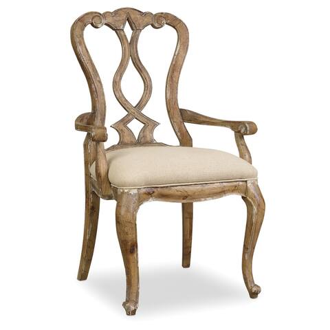 Chatelet Splatback Arm Chair, Caramel Froth - 24.5"W x 41.5"H x 25.5"D
