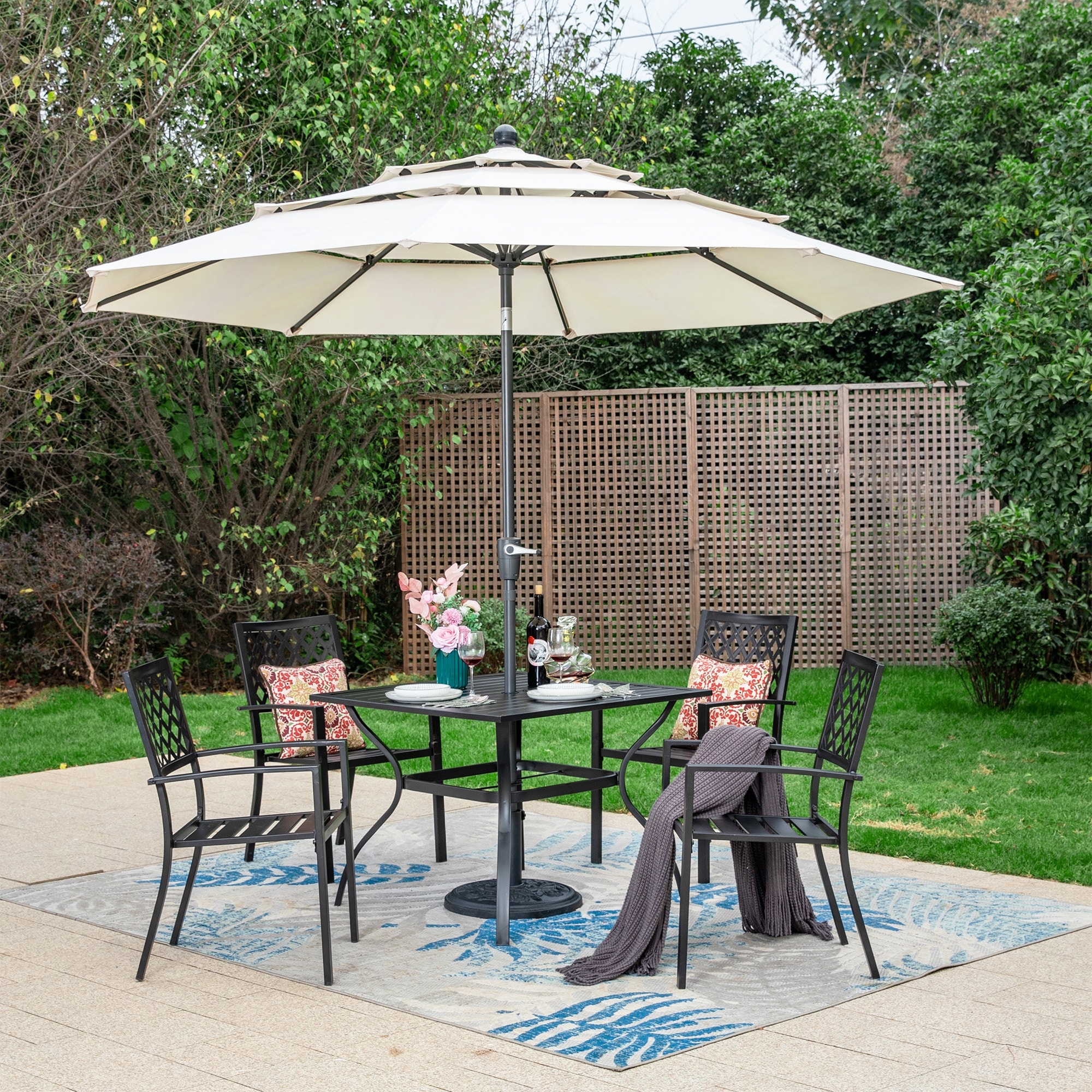 Small patio sale dining table set