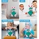 preview thumbnail 3 of 4, DolliBu Rose Gold Bunny Doctor Plush Toy with Scrub Uniform and Cap - 8 inches