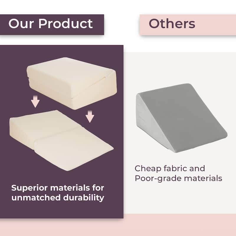 Natural Pedic Folding Wedge Memory Foam Pillow
