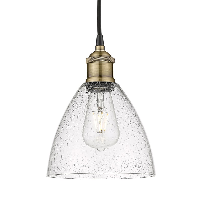 Innovations Lighting 616-1P-10-8 Edison Dome Pendant Edison Dome 8" - Black Antique Brass / Seedy