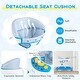 preview thumbnail 8 of 10, Honeyjoy Foldable Baby Walker with 3 Adjustable Heights Comfy Padded - See Details