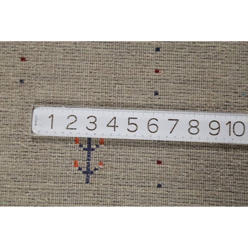 Little Animals Design Gabbeh Area Rug Hand-Knotted Wool Carpet - 6'7"x 9'10"